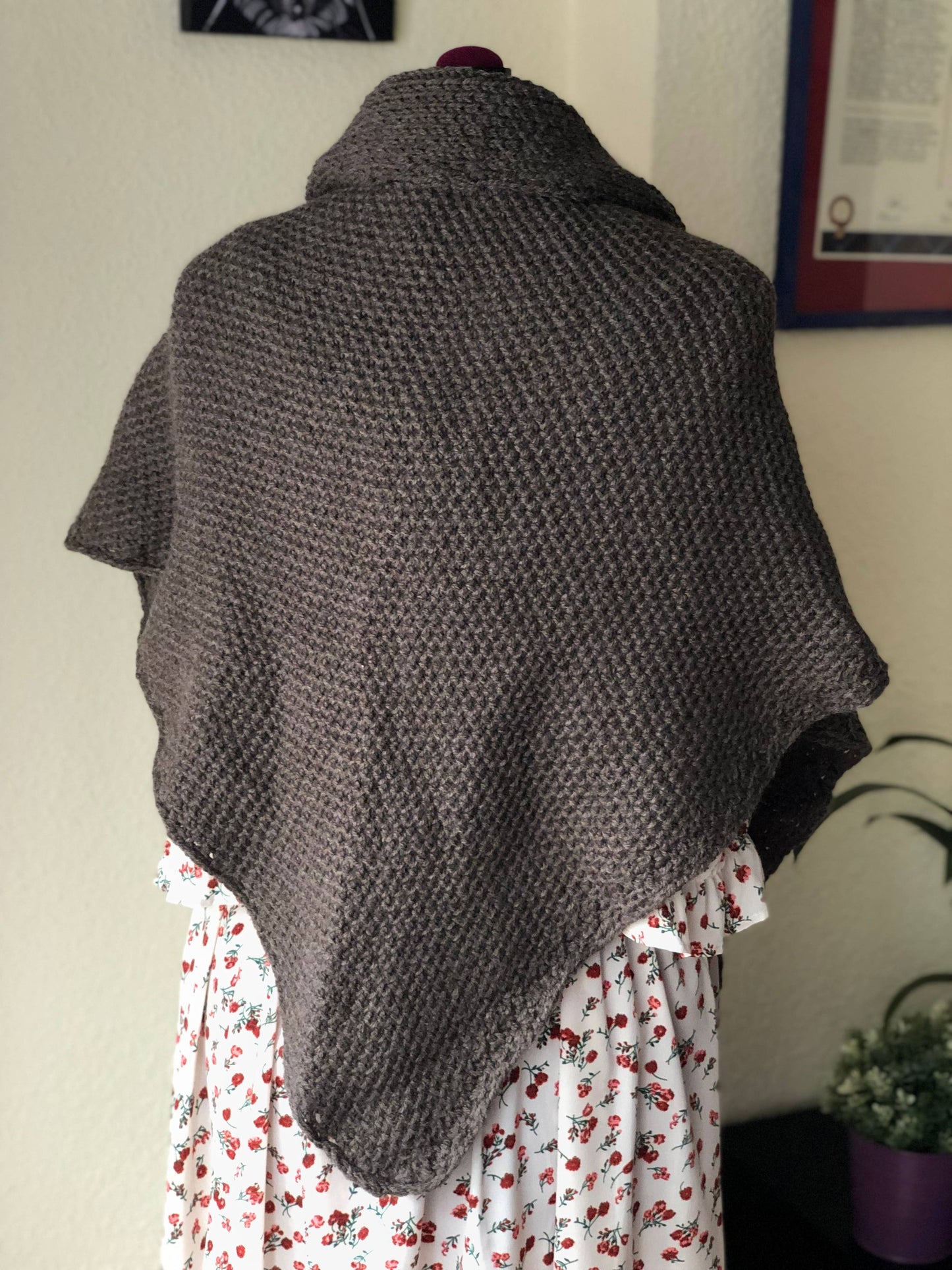 Handmade Brown Outlander Shawl