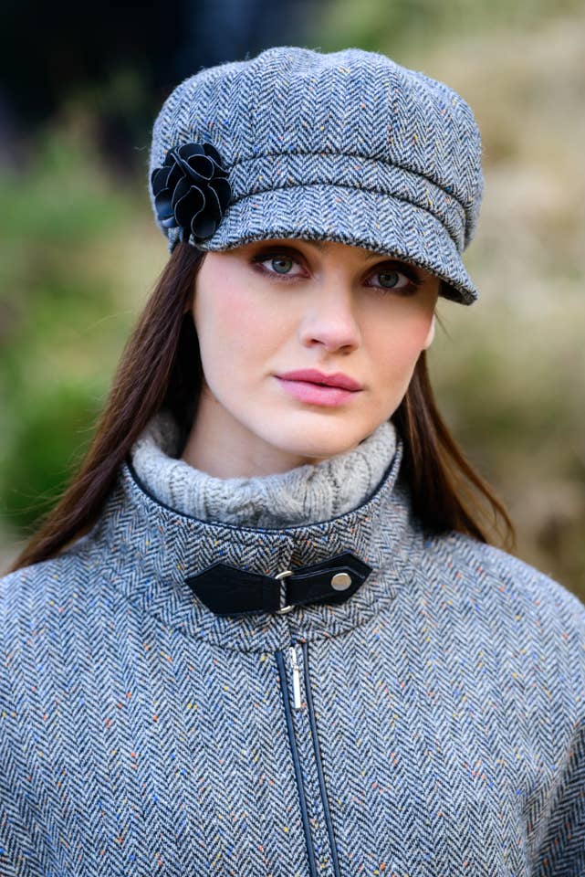 Ladies 100% Wool Newsboy Cap 1
