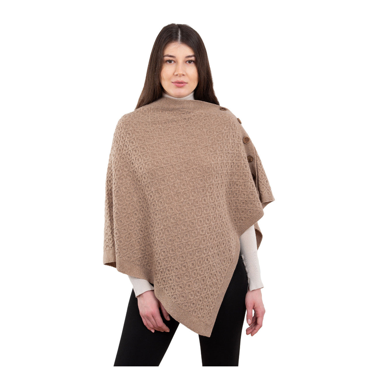 Luxurious Knit Lambswool Poncho