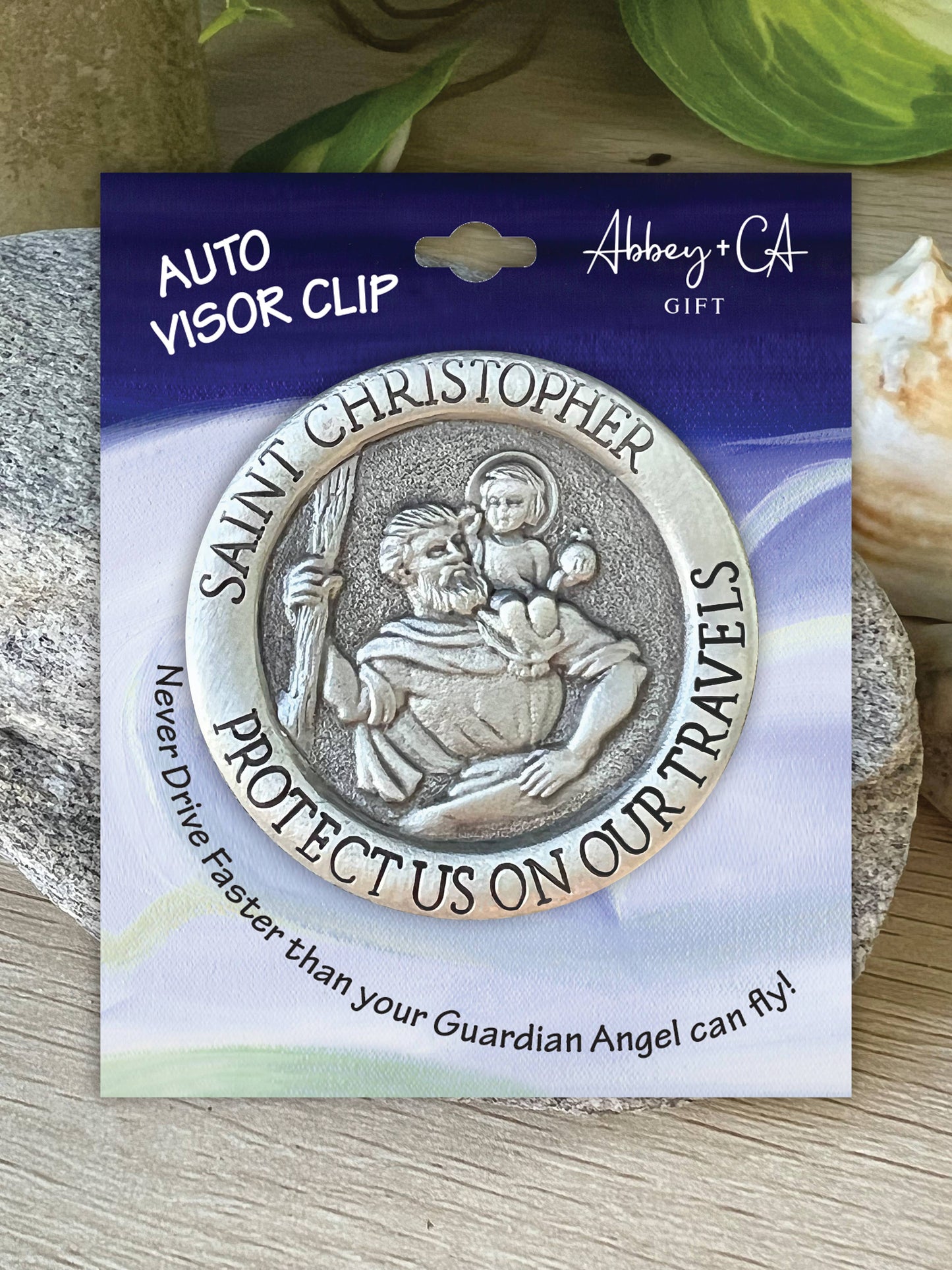 New Saint Christopher Visor Clip