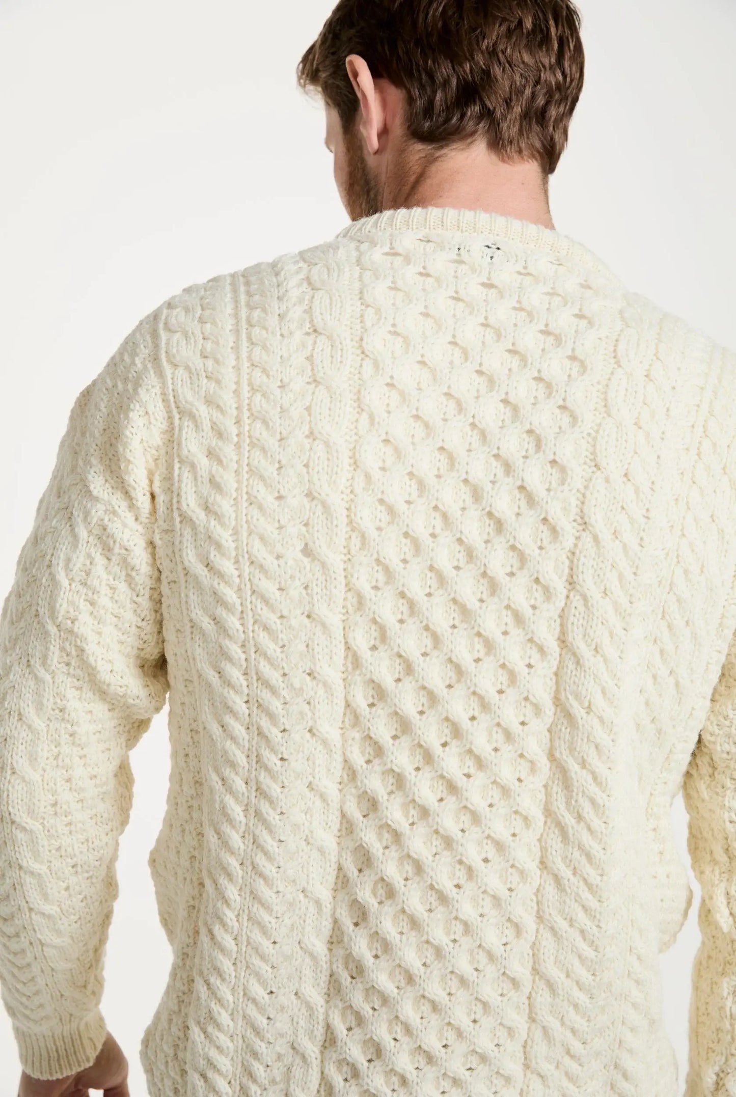 Inishbofin Men's Traditional Aran Sweater