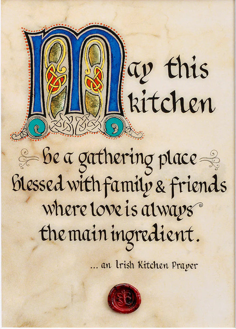 A colorful, decorative message on a marble-colored background.