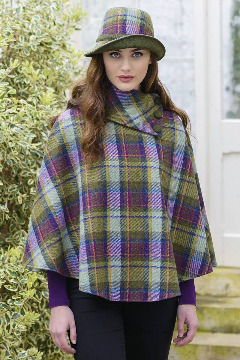 Ladies 100% Wool Poncho 574-1