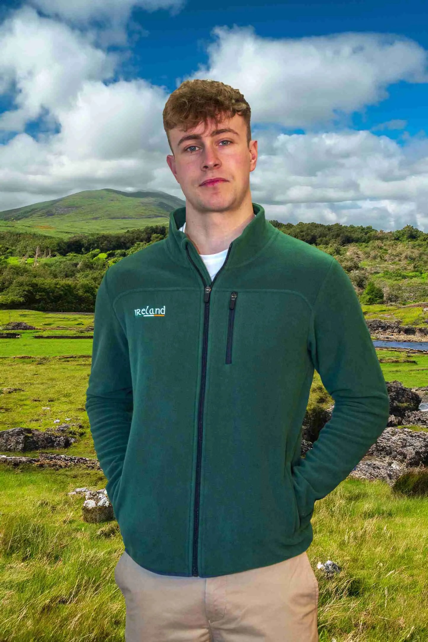 Men's Full Zip Fleece Long Sleeve