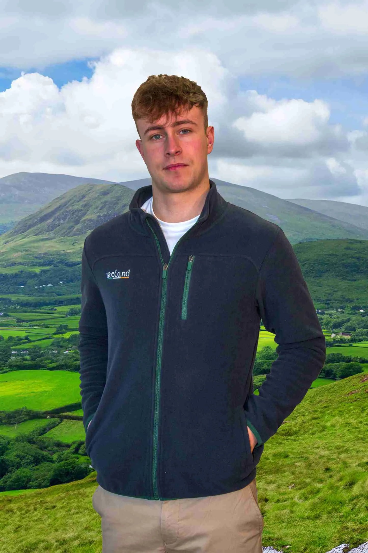 Men's Full Zip Fleece Long Sleeve