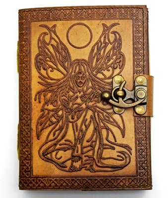 Fairy Embossed Leather Journal 5 x 7 inches