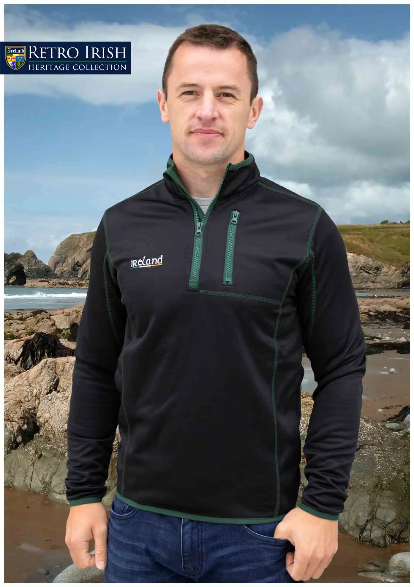 Men's Retro 1/4 Zip Pullover