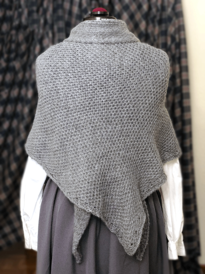 Outlander grey handmade shawl inspired by Claire's