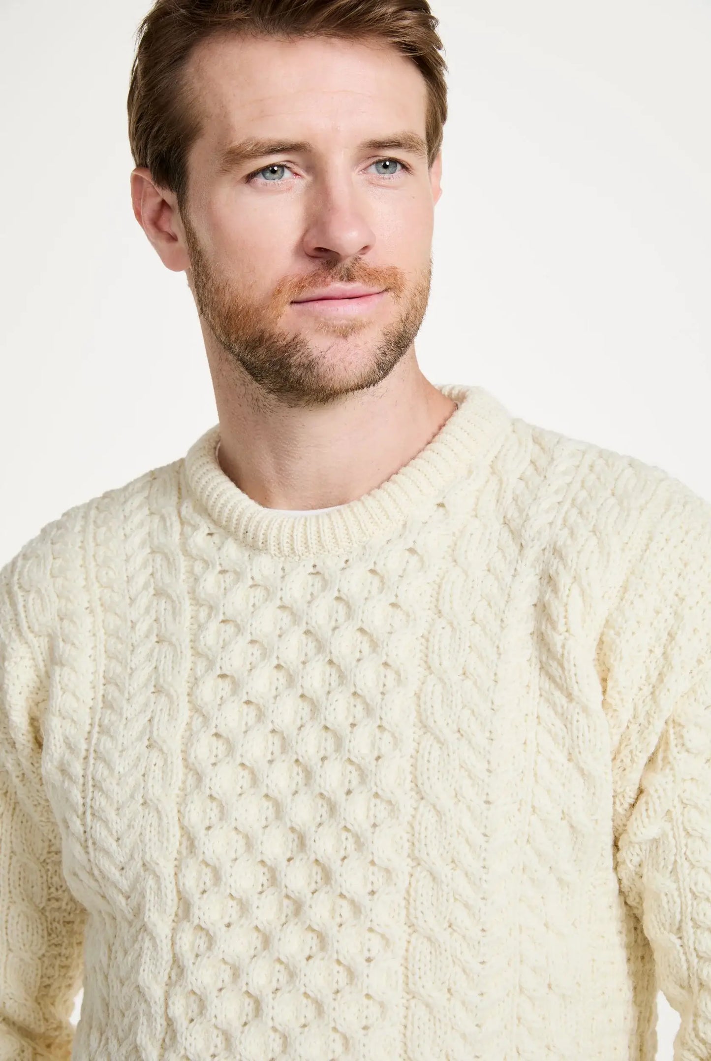 Inishbofin Men's Traditional Aran Sweater