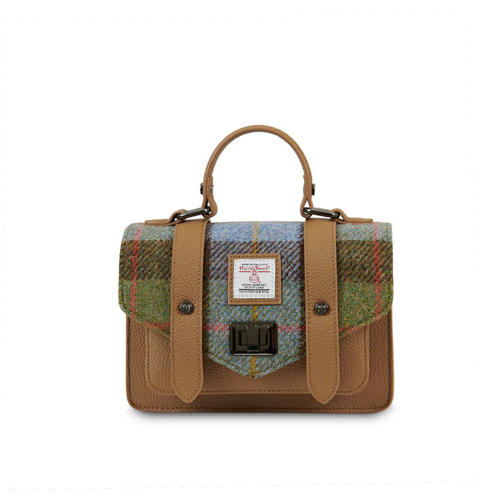 Leather Mini Satchel – Harris Tweed® Crossbody Bag