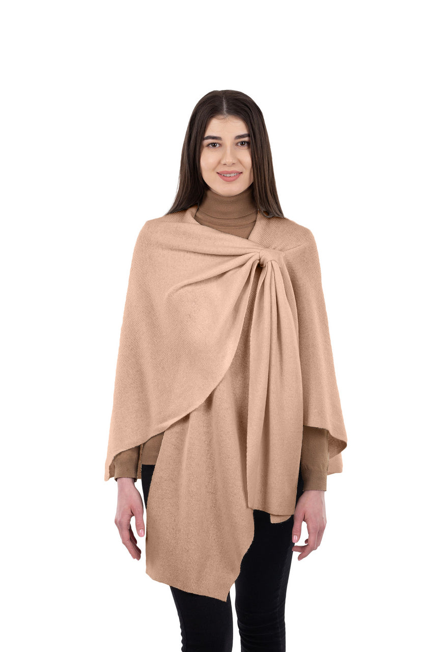 Lambswool Draped Shawl