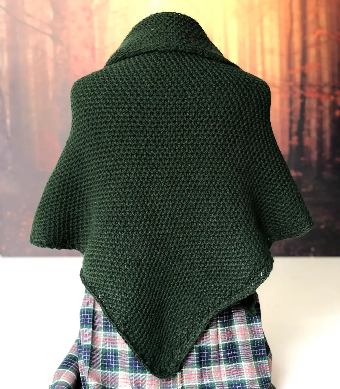 Handmade Green Outlander Shawl
