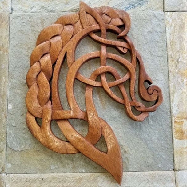 Horse Knot - Wooden Carving