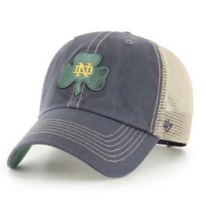Notre Dame Fightin Irish Vintage Navy Trawler 47 Clean Up Cap