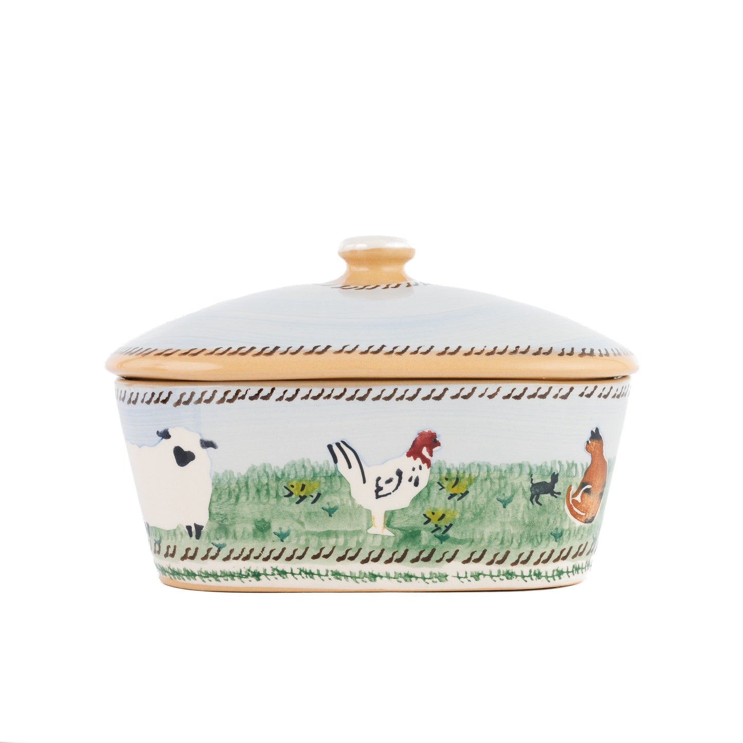 Nicholas Mosse Assorted Animals Covered Butterdish