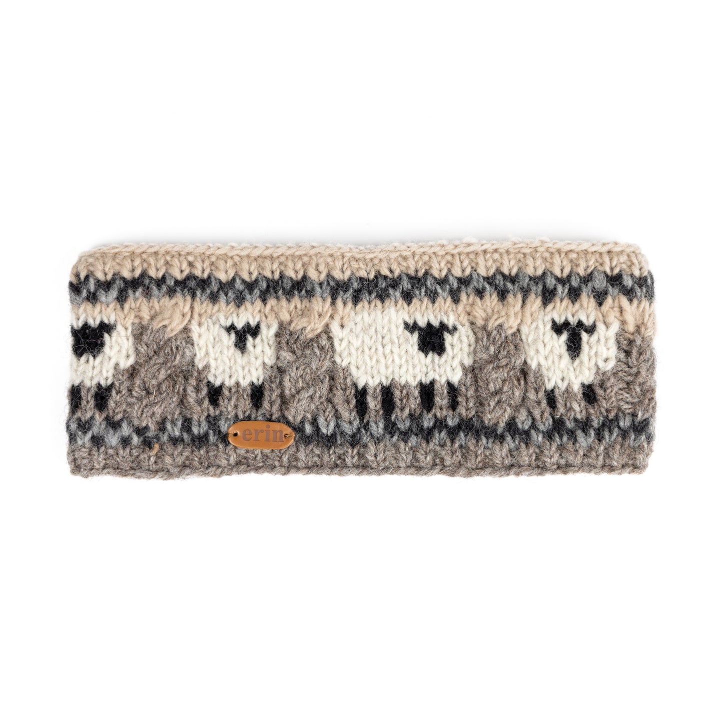 Aran Cable Knit Sheep Headband