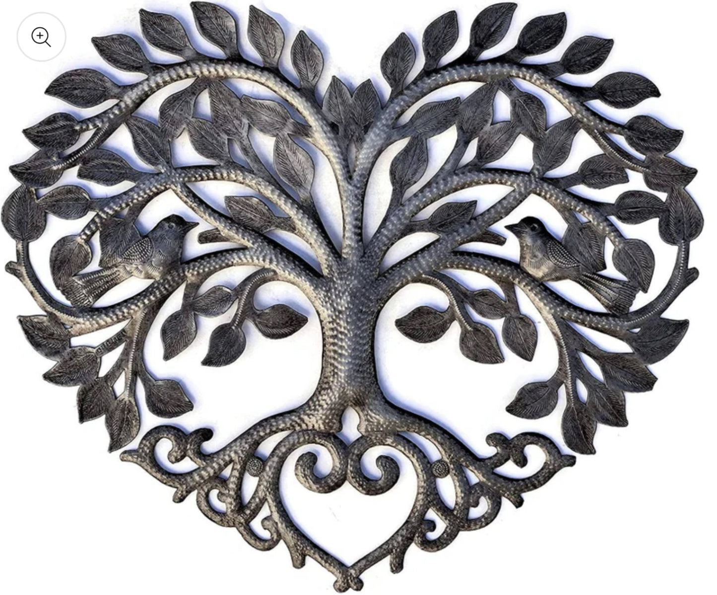 Heart-Shaped Tree of Life Metal 17x16