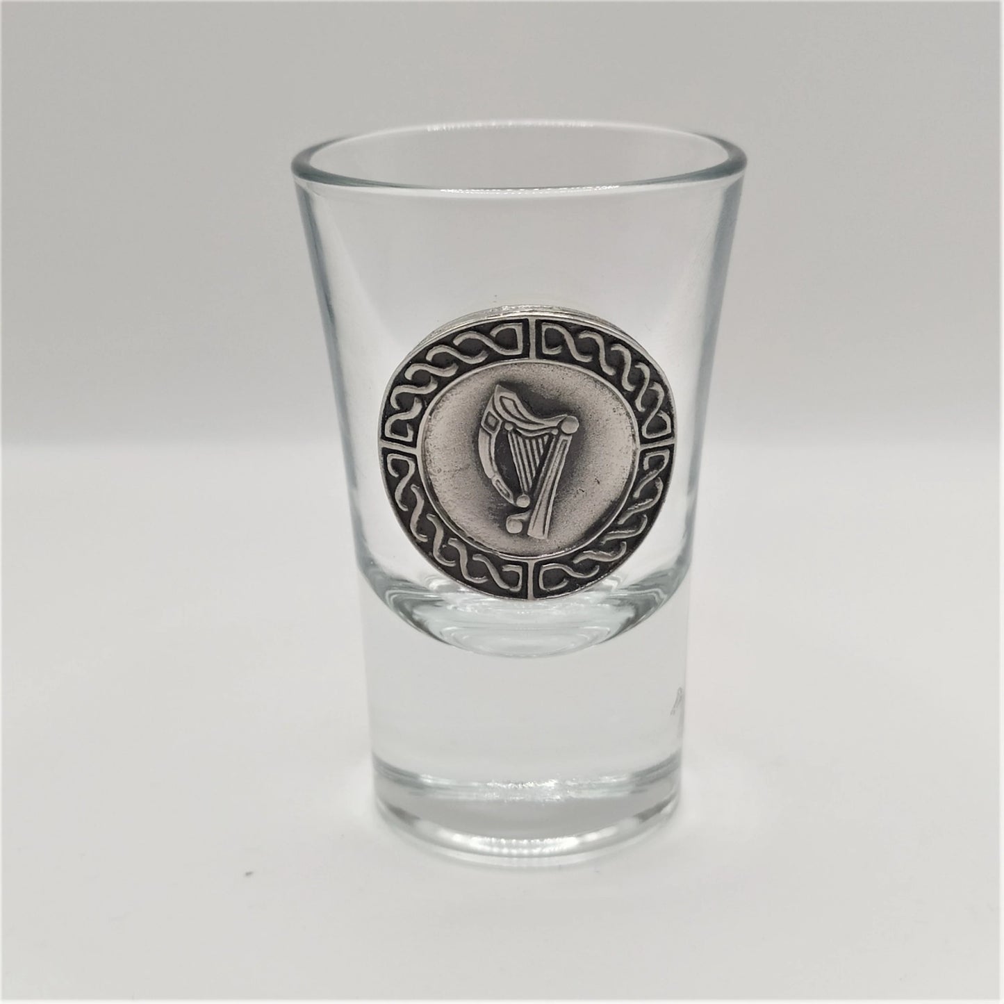 Pewter-Embellished Shot Glasses (Set of 4)