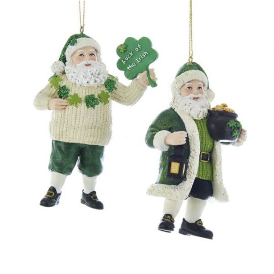 Kurt Adler's Irish Santa Ornaments