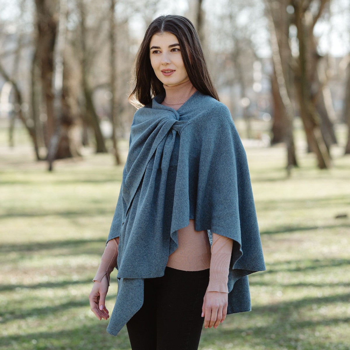 Lambswool Draped Shawl