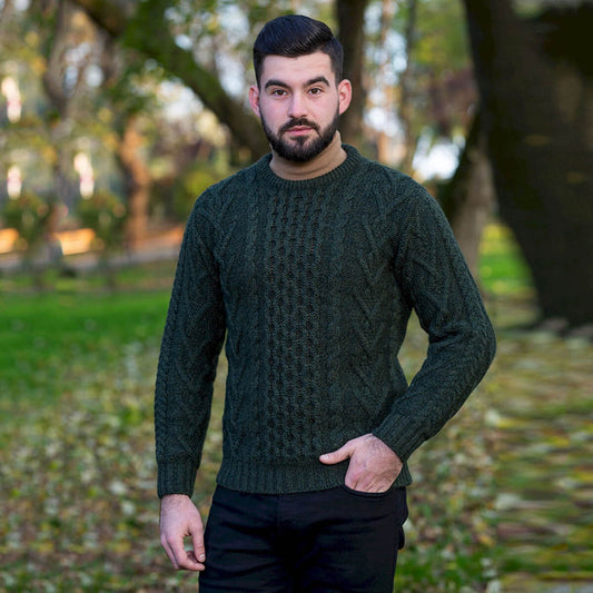 Merino Wool Aran Sweater