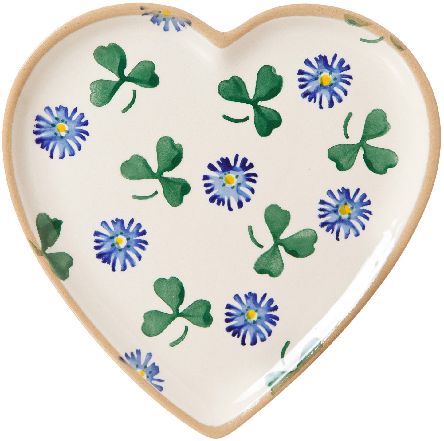 Nicholas Mosse Clover Medium Heart Plate