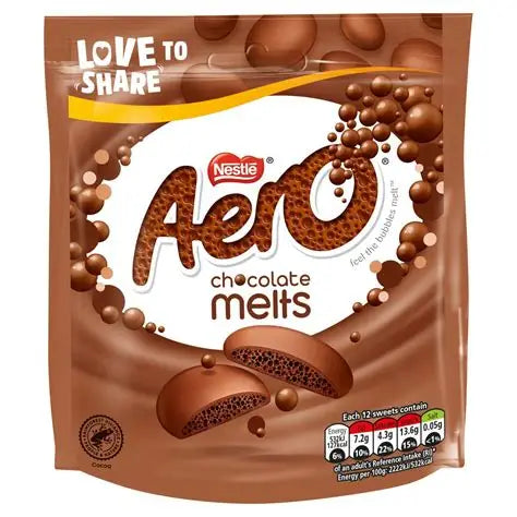 Aero Melts Milk Chocolate Pouch