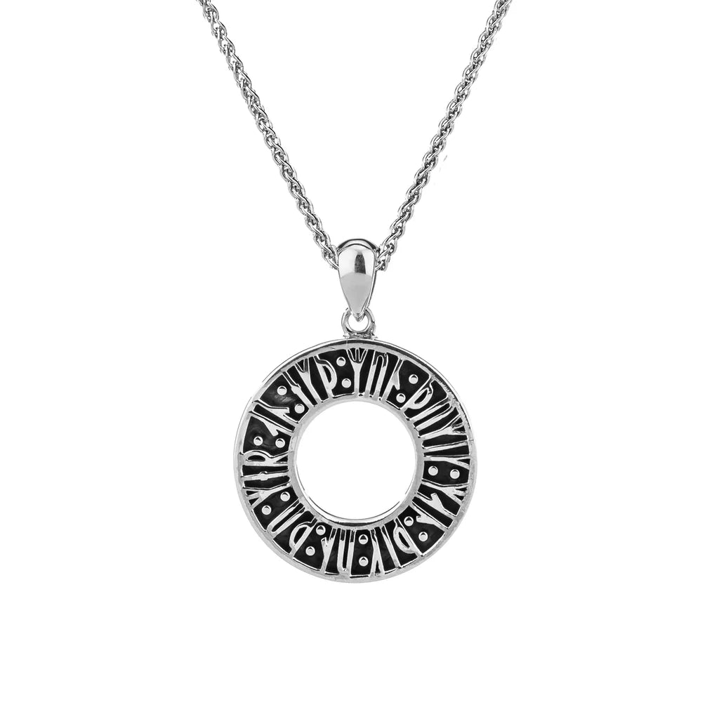 Silver Viking Rune Pendant 'Remember'
