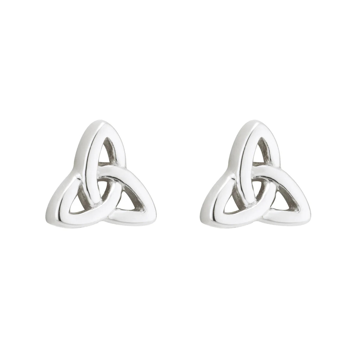 Acara Sterling Silver Trinity Knot Stud Earrings