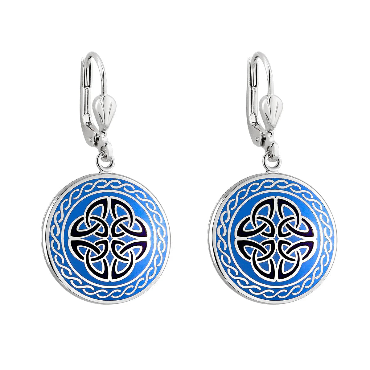 Rhodium Book of Kells Earrings