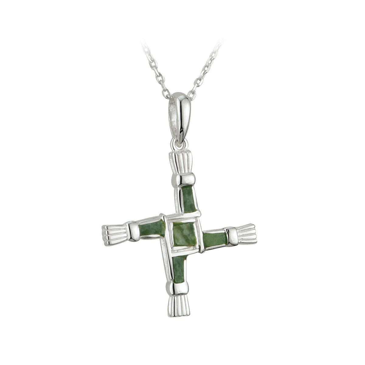 Connemara Marble St Brigids Cross Necklace