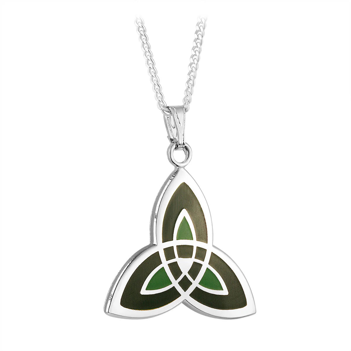 Rhodium Book of Kells Enamel Pendants