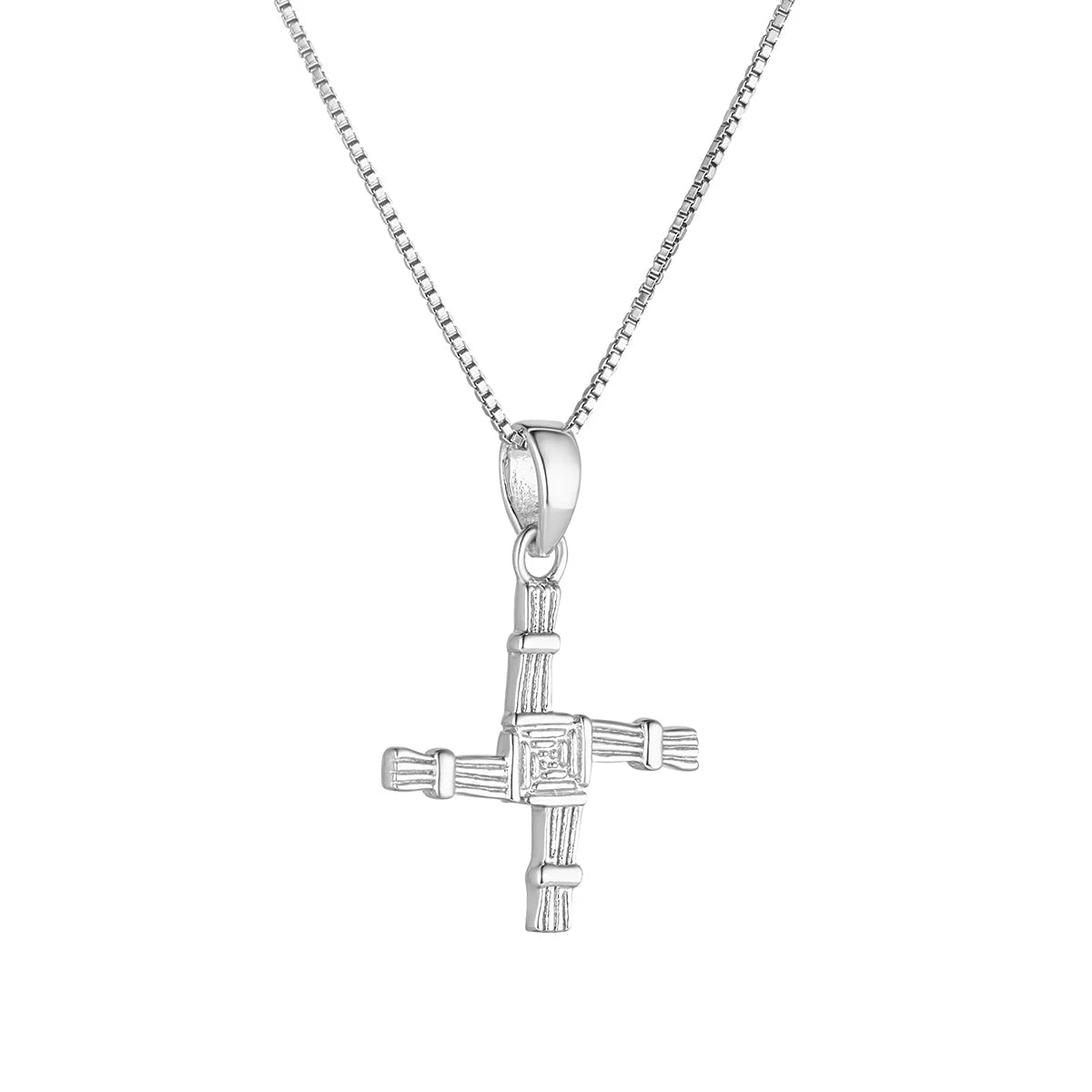 Acara Sterling Silver St Brigid's Cross Pendant