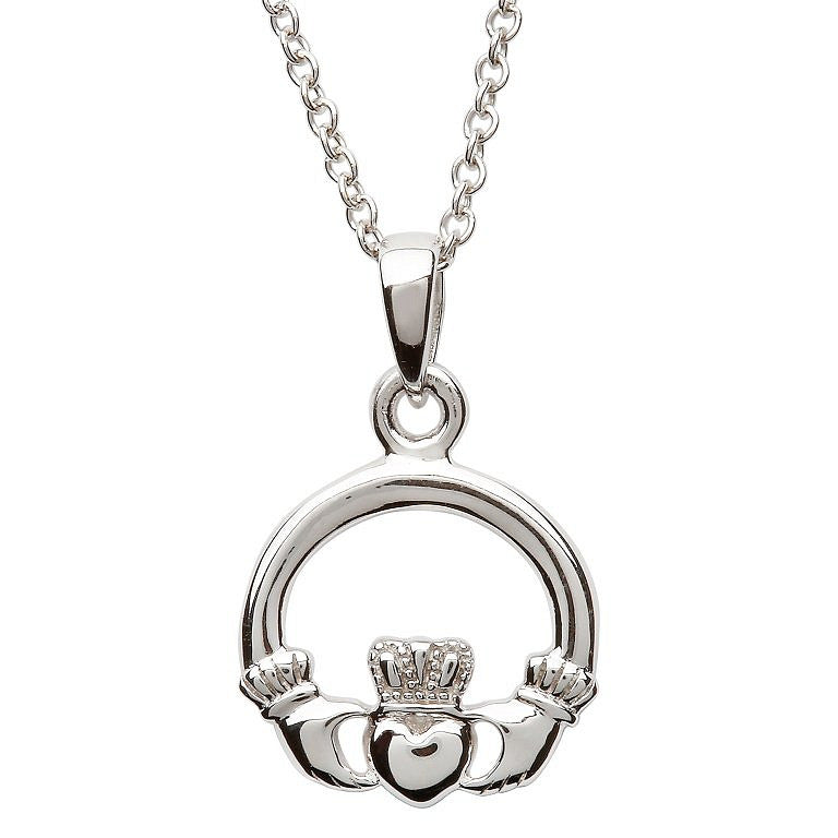 Sterling Silver Claddagh Pendant Medium