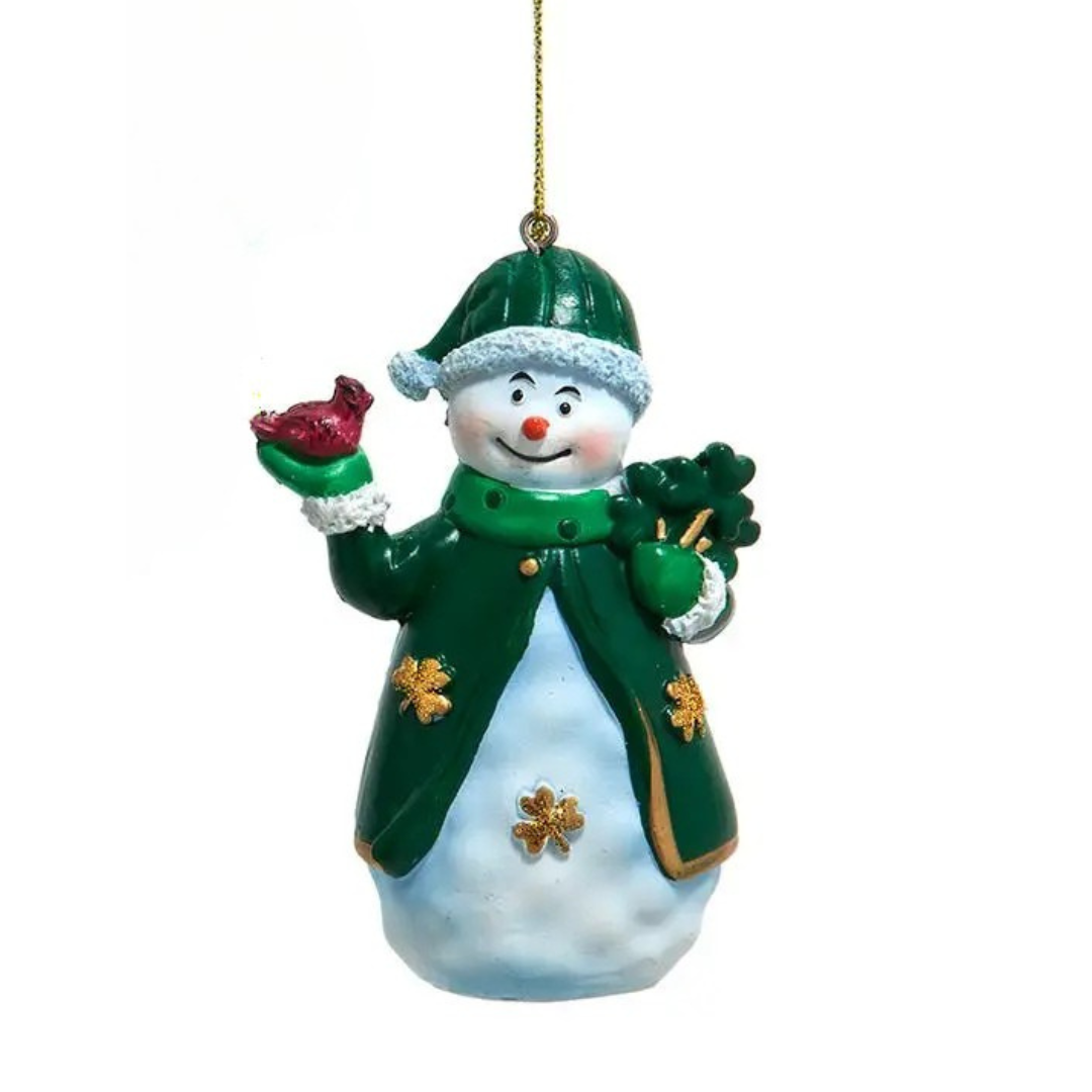 Irish Snowman Ornament