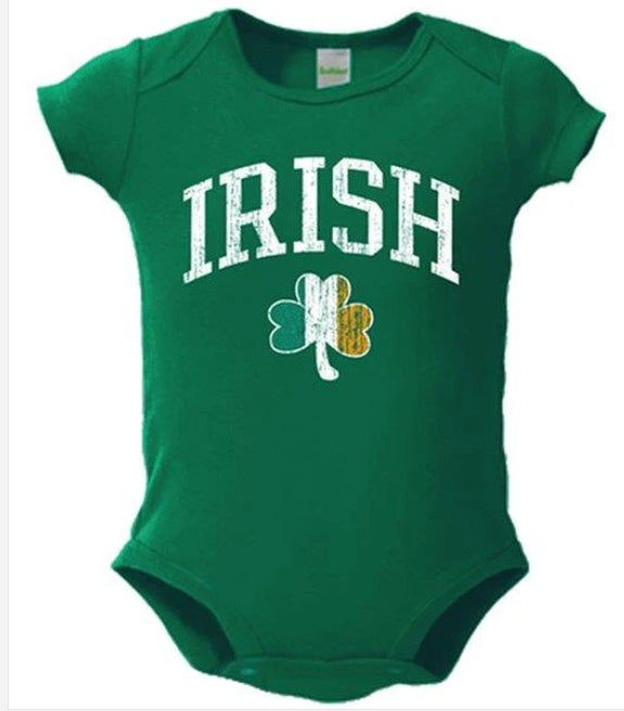 Irish Shamrock Green Kids T-Shirt