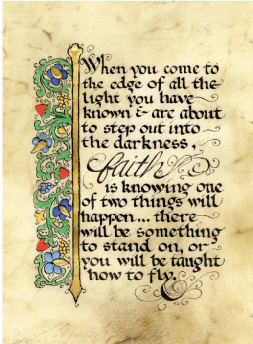 "Faith" Celtic Manuscript Print