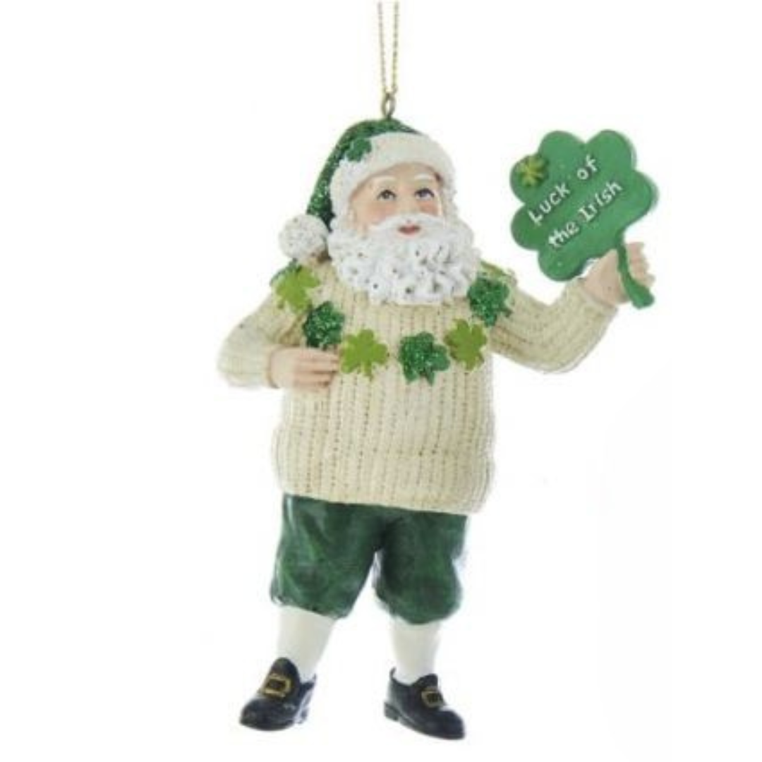Kurt Adler's Irish Santa Ornaments