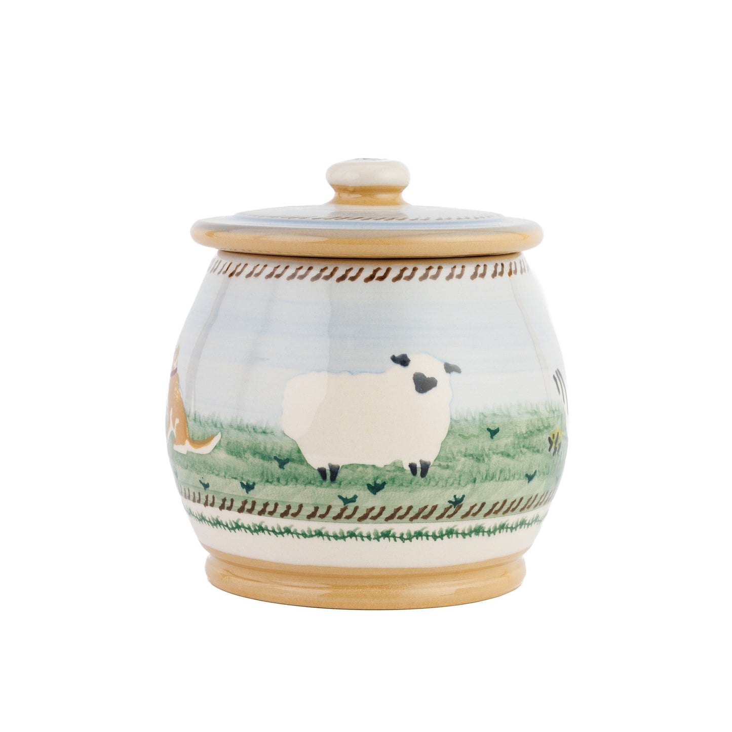 Assorted Animals Small Rounded Storage Jar