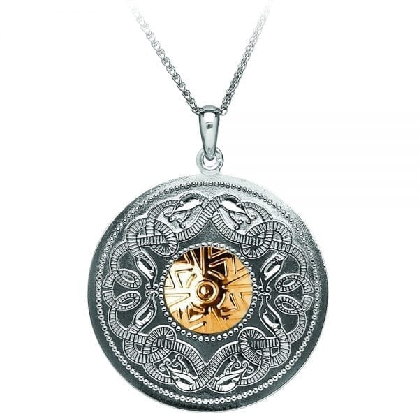 Large Celtic Warrior ® Necklace – 18K Gold Bead