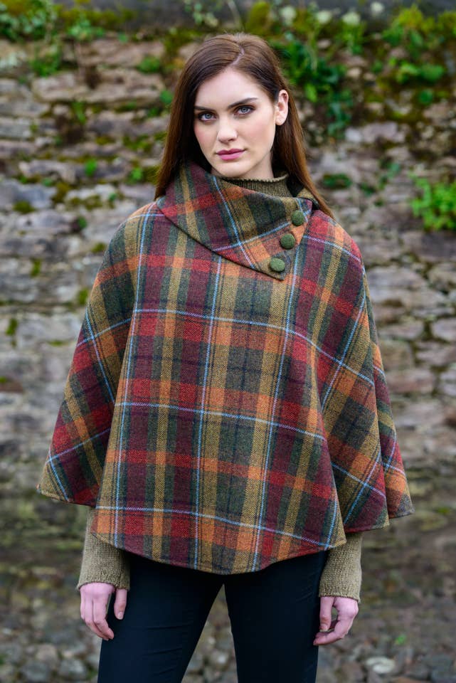 Ladies 100% Wool Poncho 321