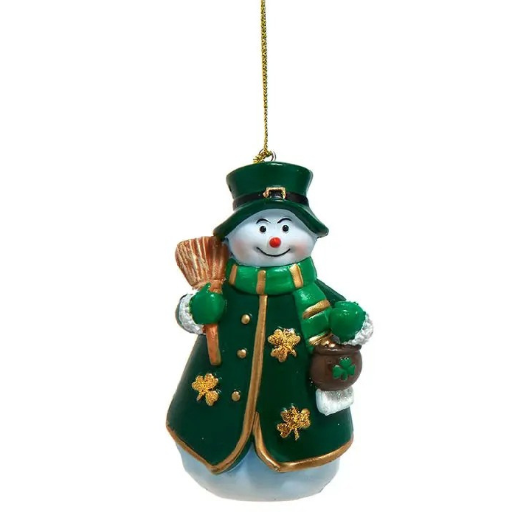 Irish Snowman Ornament