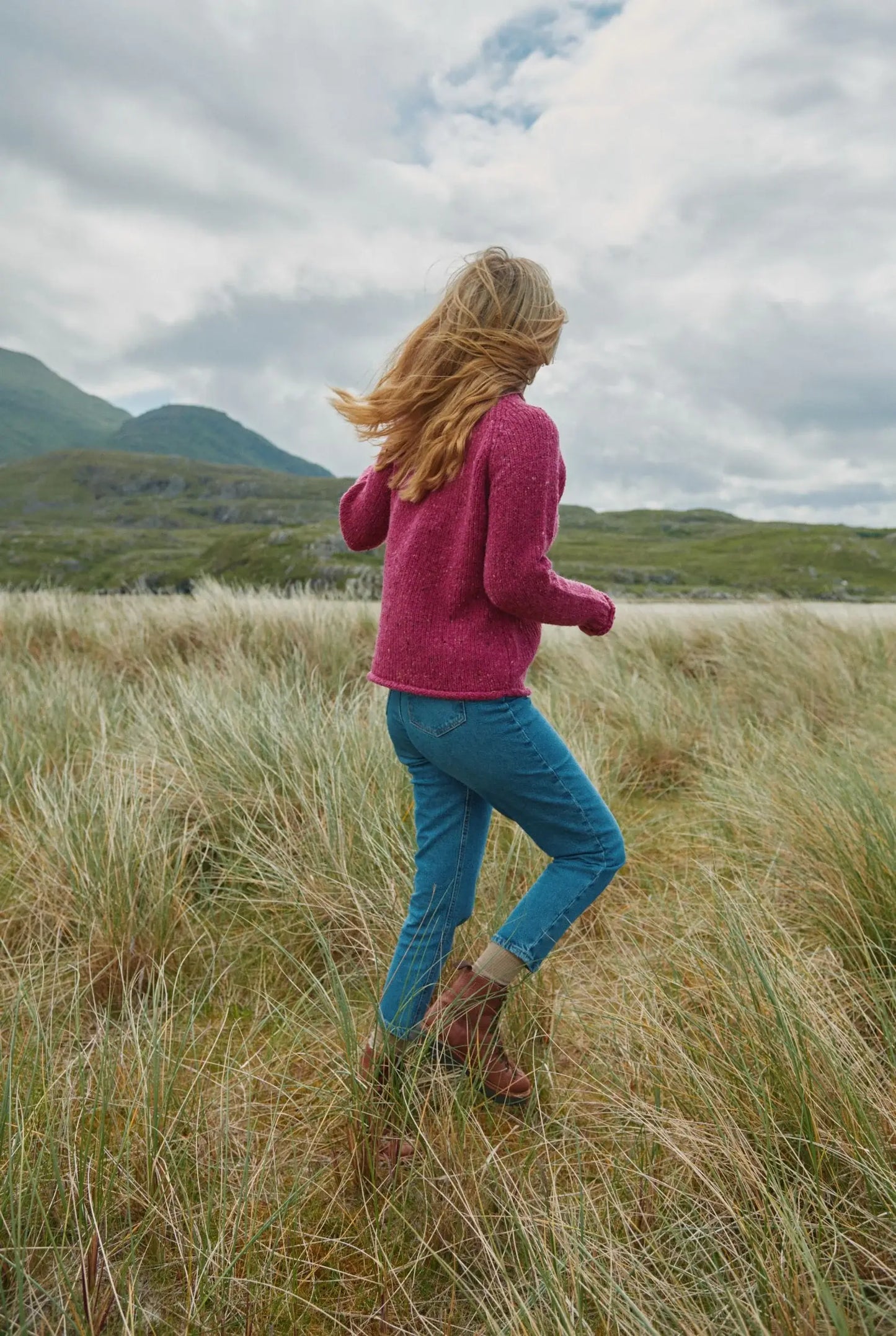 Brackloon Tweed Roll Neck Women's Sweater