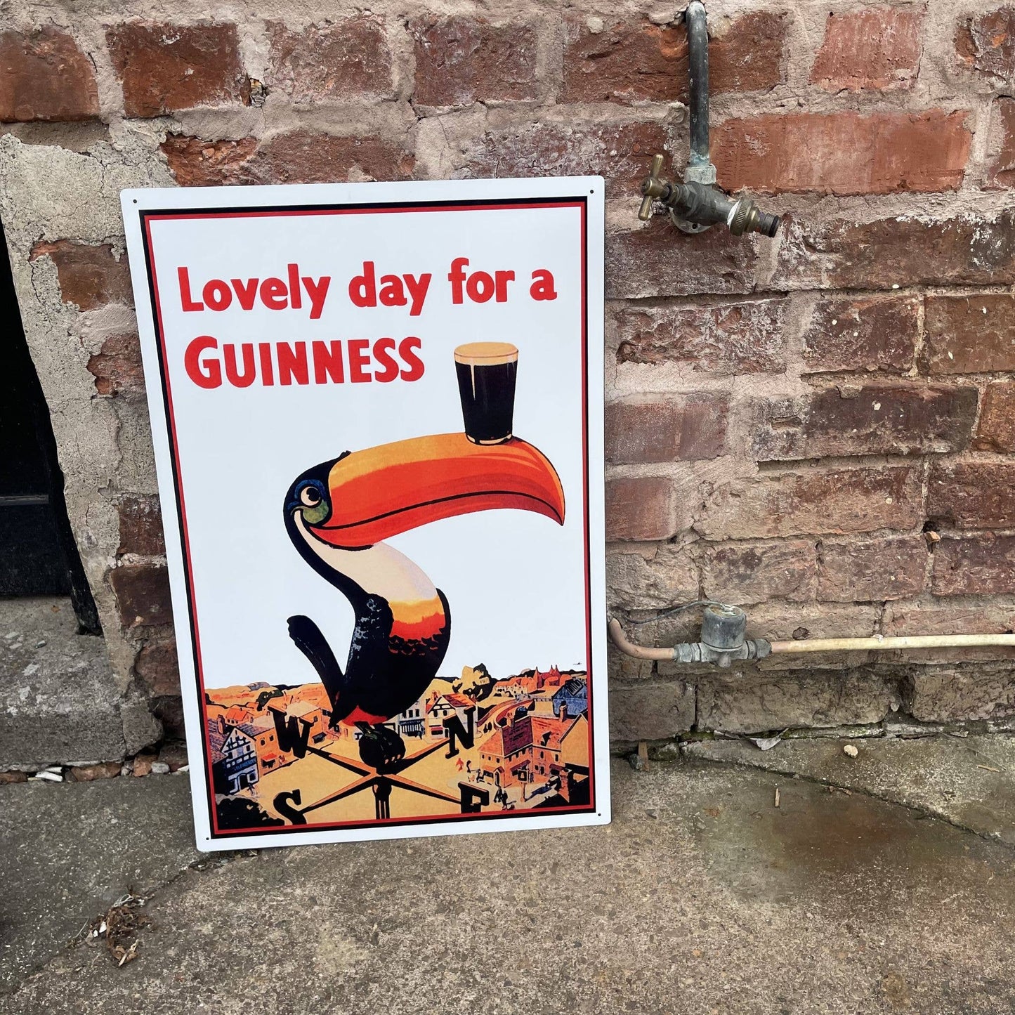 Lovely Day For A Guinness Toucan Metal Sign