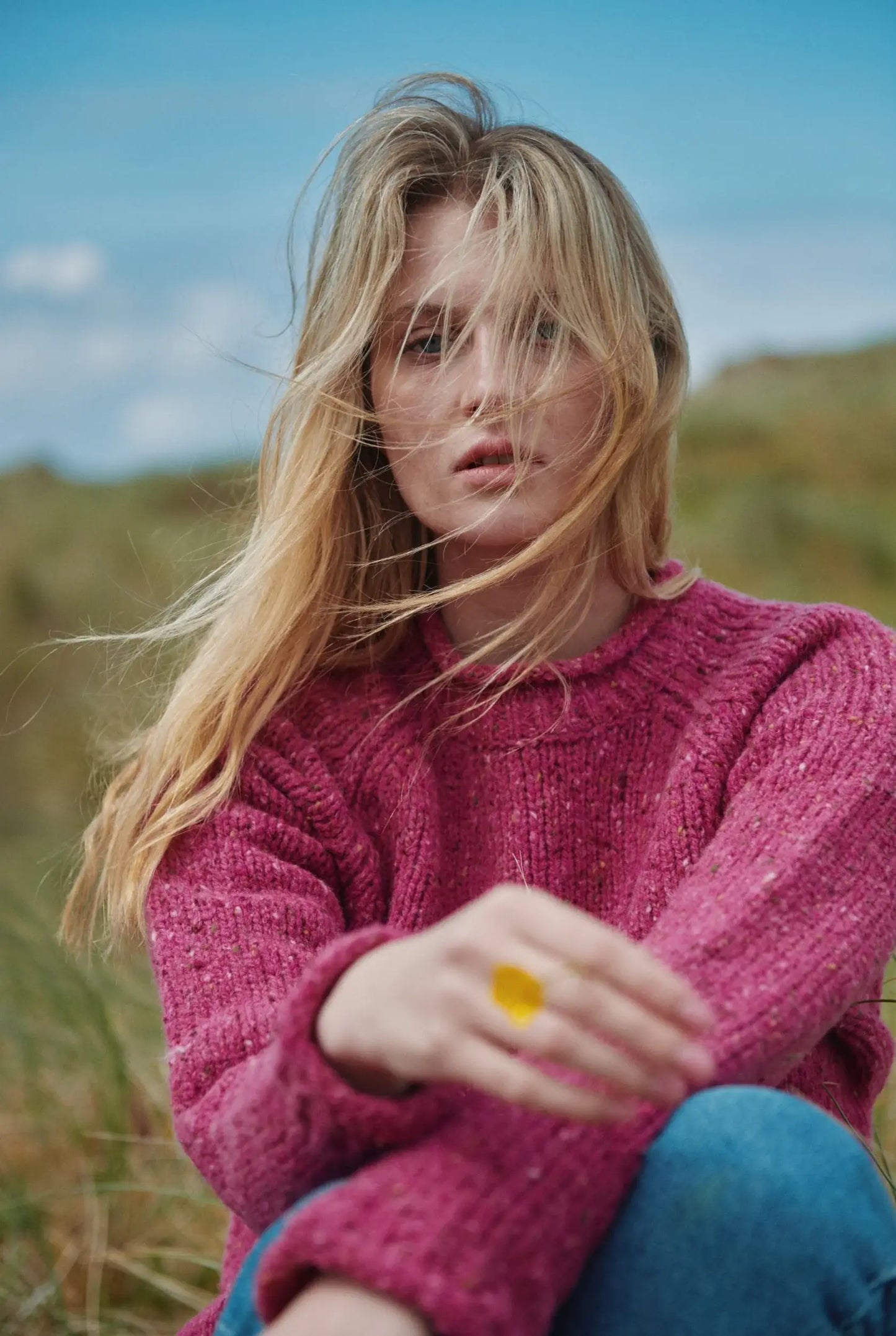 Brackloon Tweed Roll Neck Women's Sweater