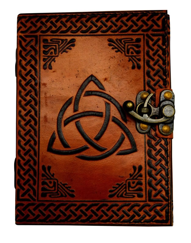 Triquetra Colored Leather Journal 5 x 7 inches