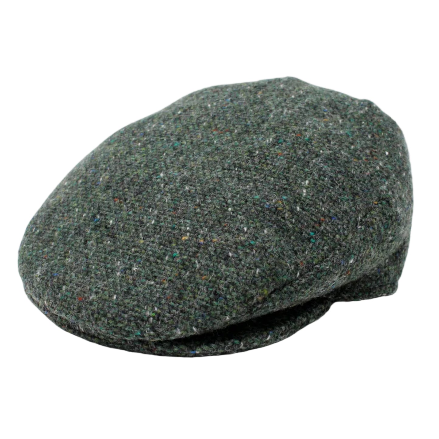 Dark gray flat cap on a white background
