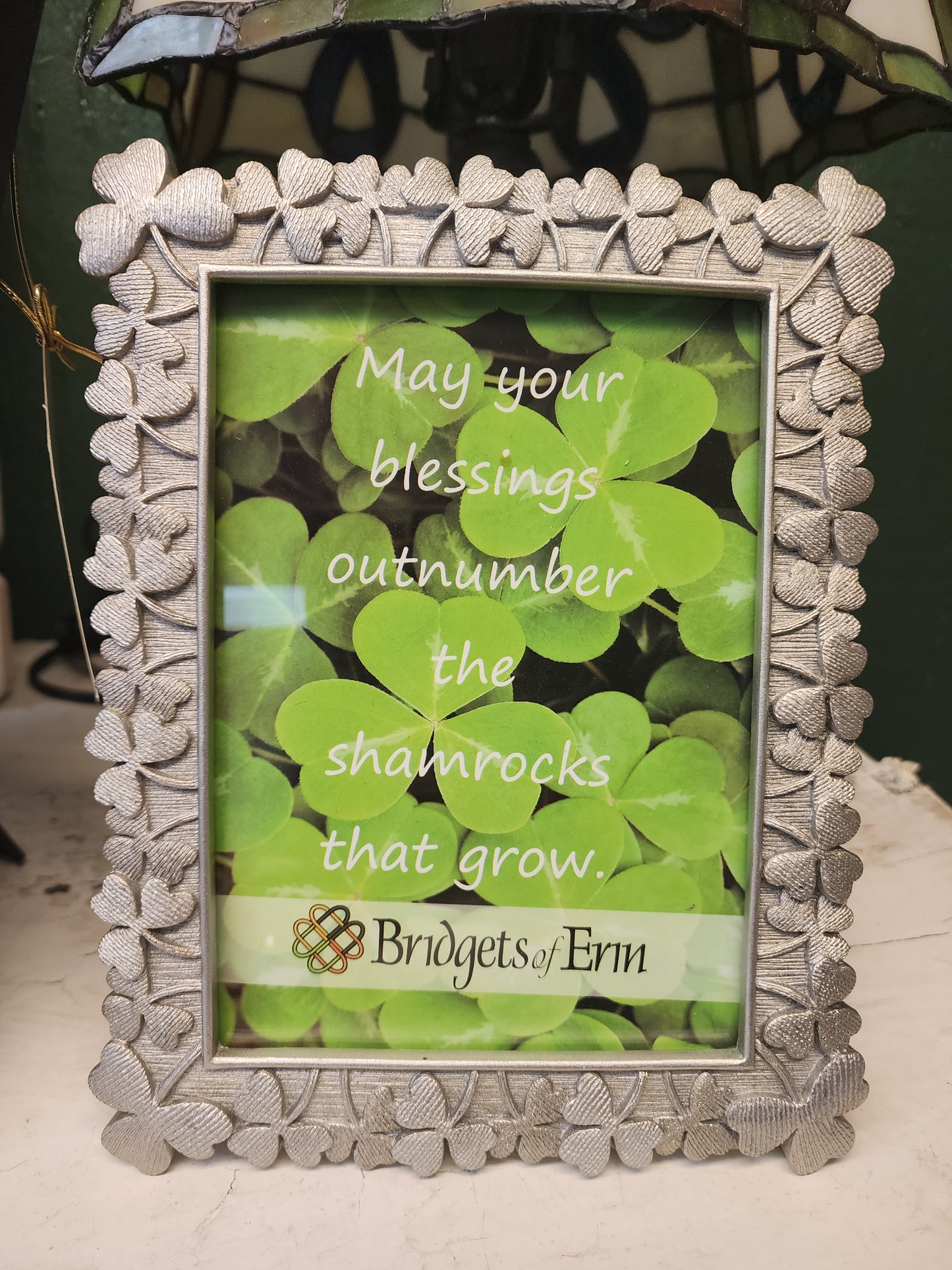 Silver Shamrock Photo Frame