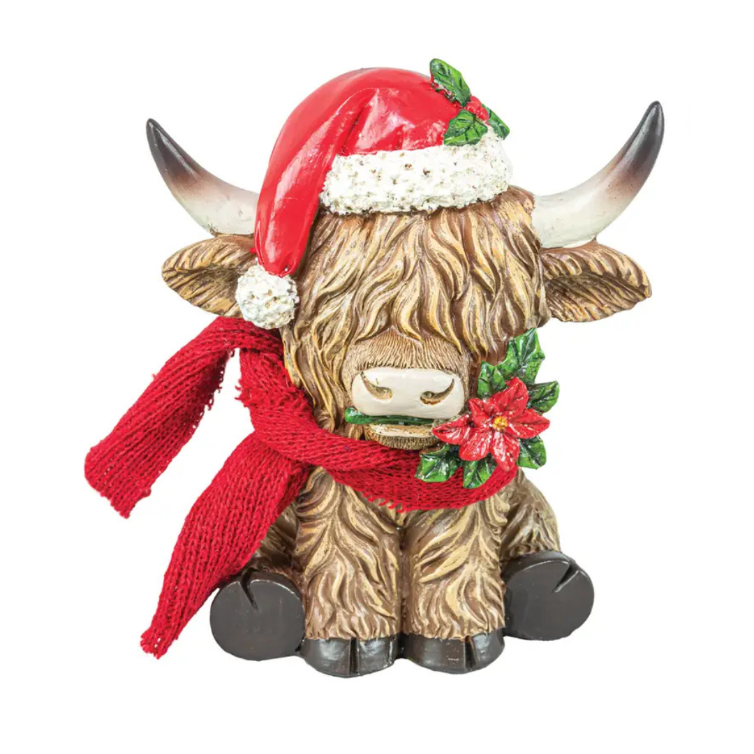 Christmas Highland Cow Ornament