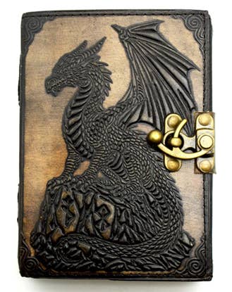 New Dragon Leather Embossed Journal